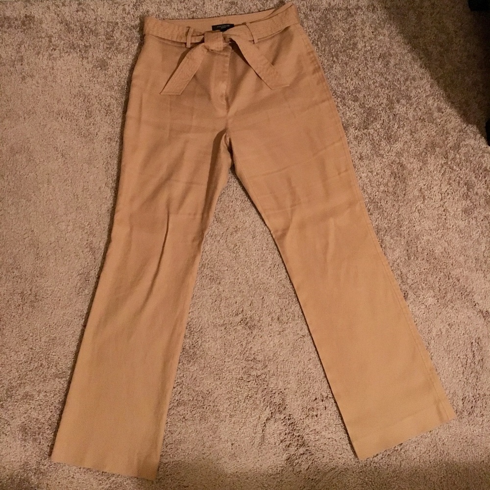 Ann Taylor Belted Trouser Pants Sz 10 Petite