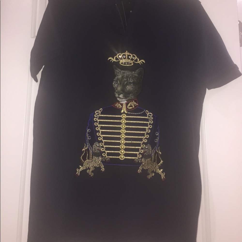Dolce & Gabbana cheetah polo