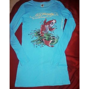 100% Authentic Ed Hardy long sleeve t-shirt
