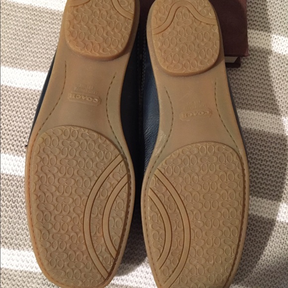 Coach navy leather mules - Picture 4 of 5