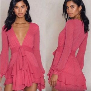 For Love and Lemons Tarta Pink Flamingo dress