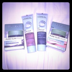 L'Oréal pure-clay masks two kinds set bundle red