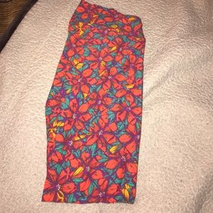 Lularoe bright flower leggings