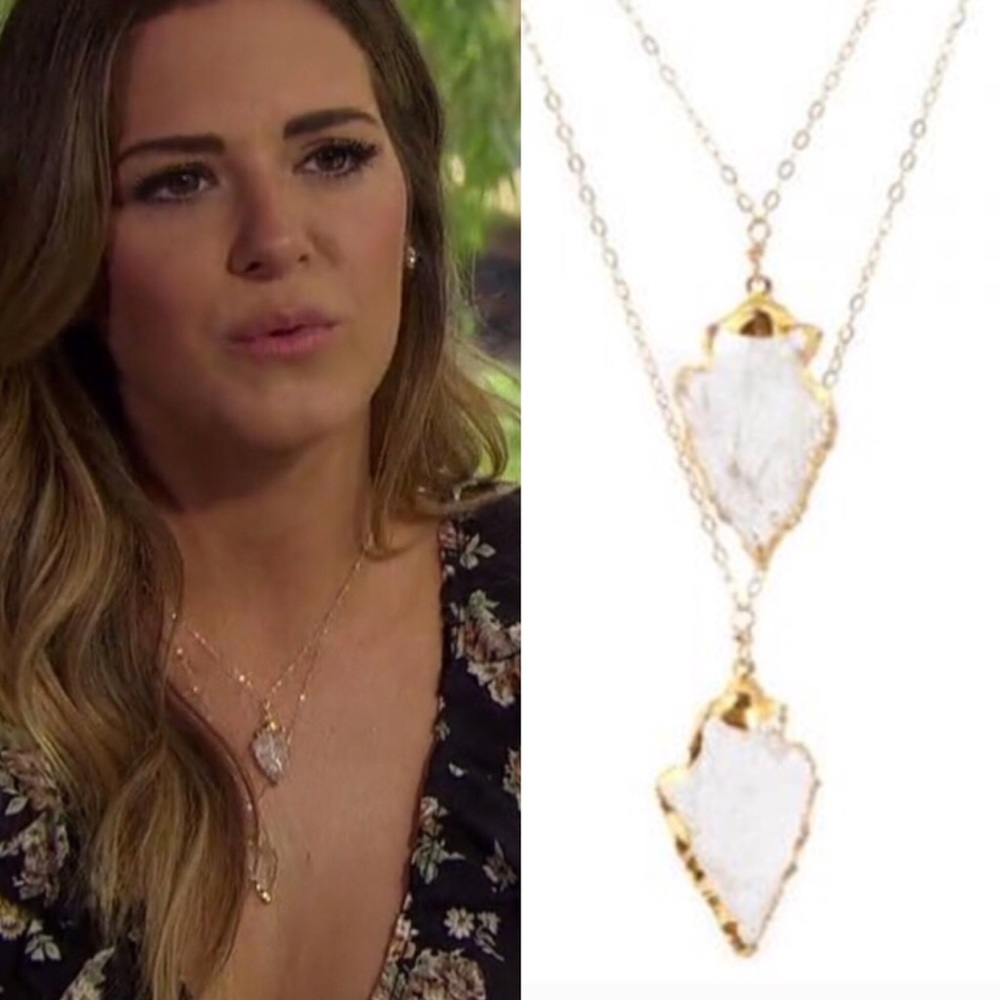 Quartz Arrowhead necklace - seen on Jojo Fletcher