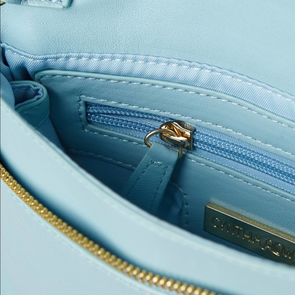 Blue 'Ines' Leather Crossbody - Picture 3 of 7