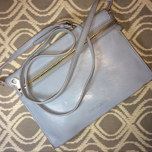 Blue 'Ines' Leather Crossbody - Picture 6 of 7