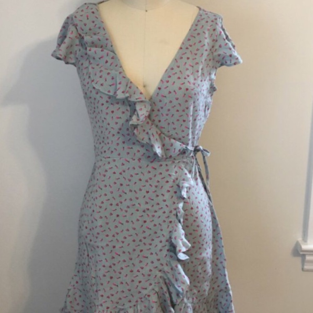 Urban Outfitters Kimchi Blue floral wrap dress