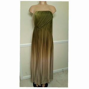 Ombre Strapless Dress