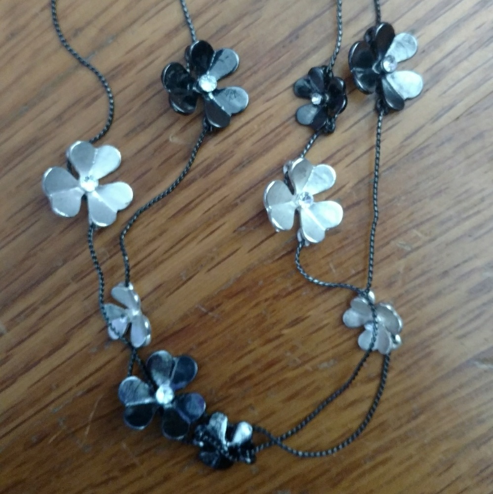 Long floral necklace