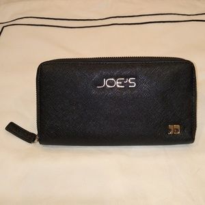 Joe's Jeans Black Wallet Clutch Wristlet