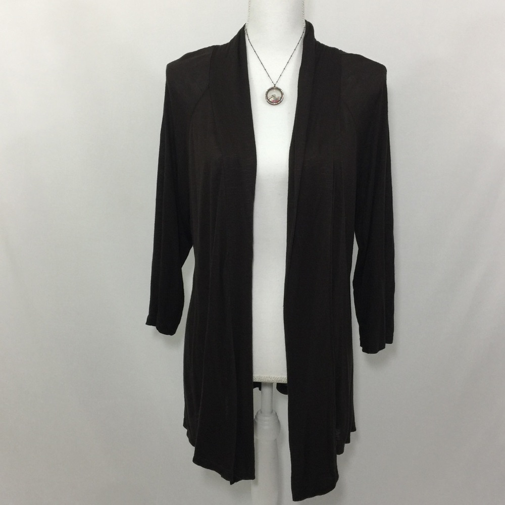 Chocolate Brown AB Studio Cardi