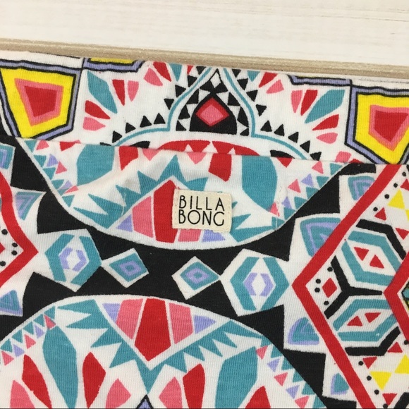 Billabong Tribal Multi Color Mini Skirt - Picture 4 of 7