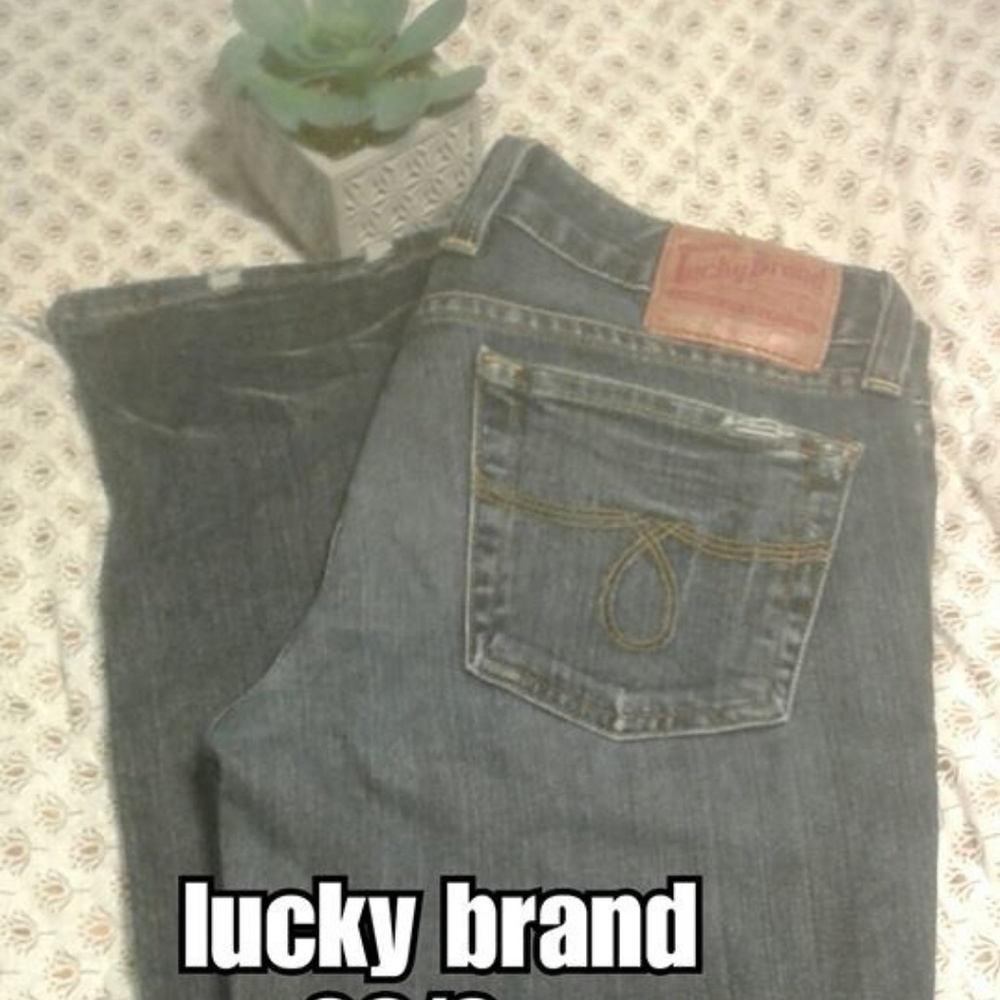 Lucky Brand Straight Leg Jeans s 28/6 EUC distress