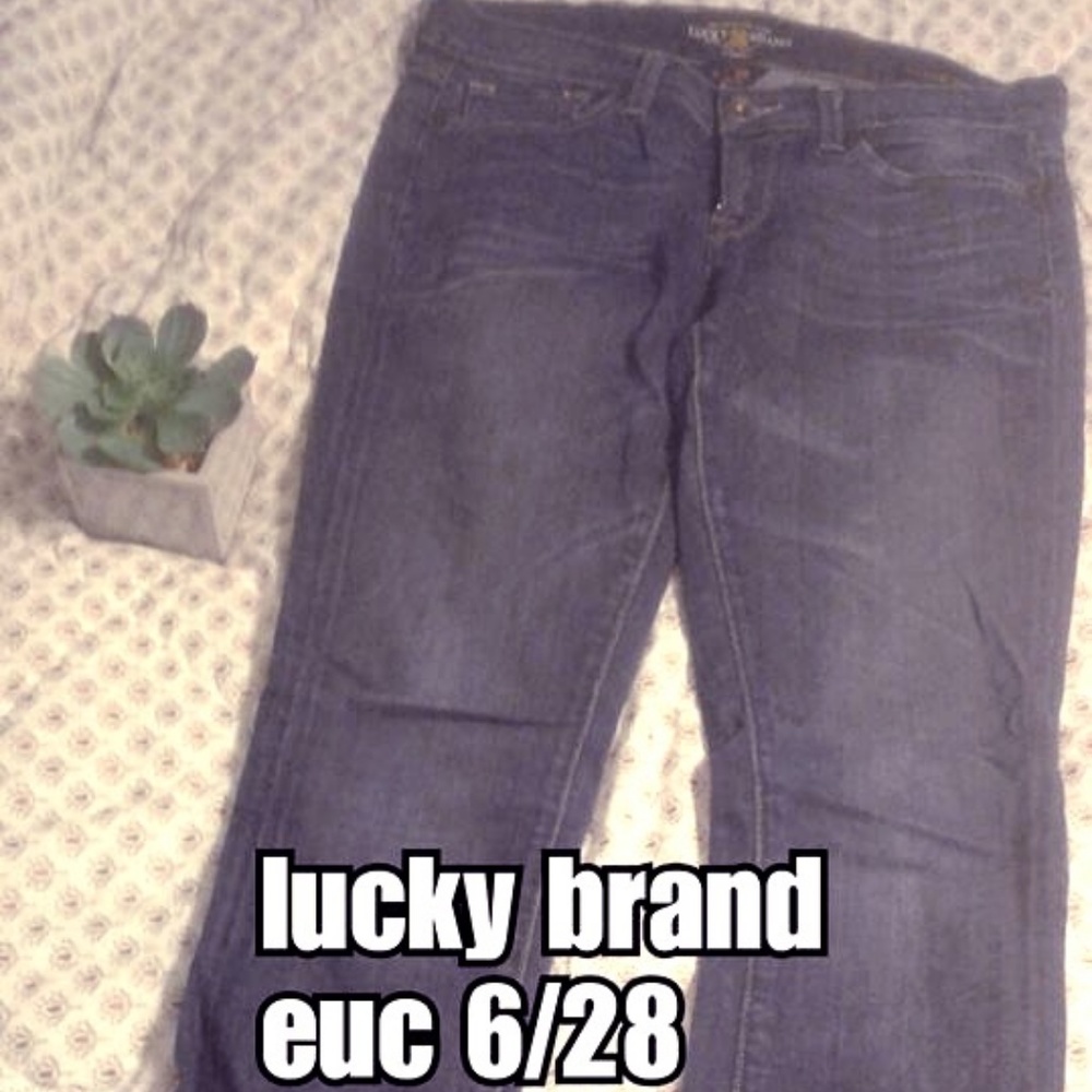 Lucky Brand Charlie Skinny Jeans EUC 6/28 Dark