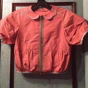 MiuMiu Bomber Jacket with Scallop Detailing