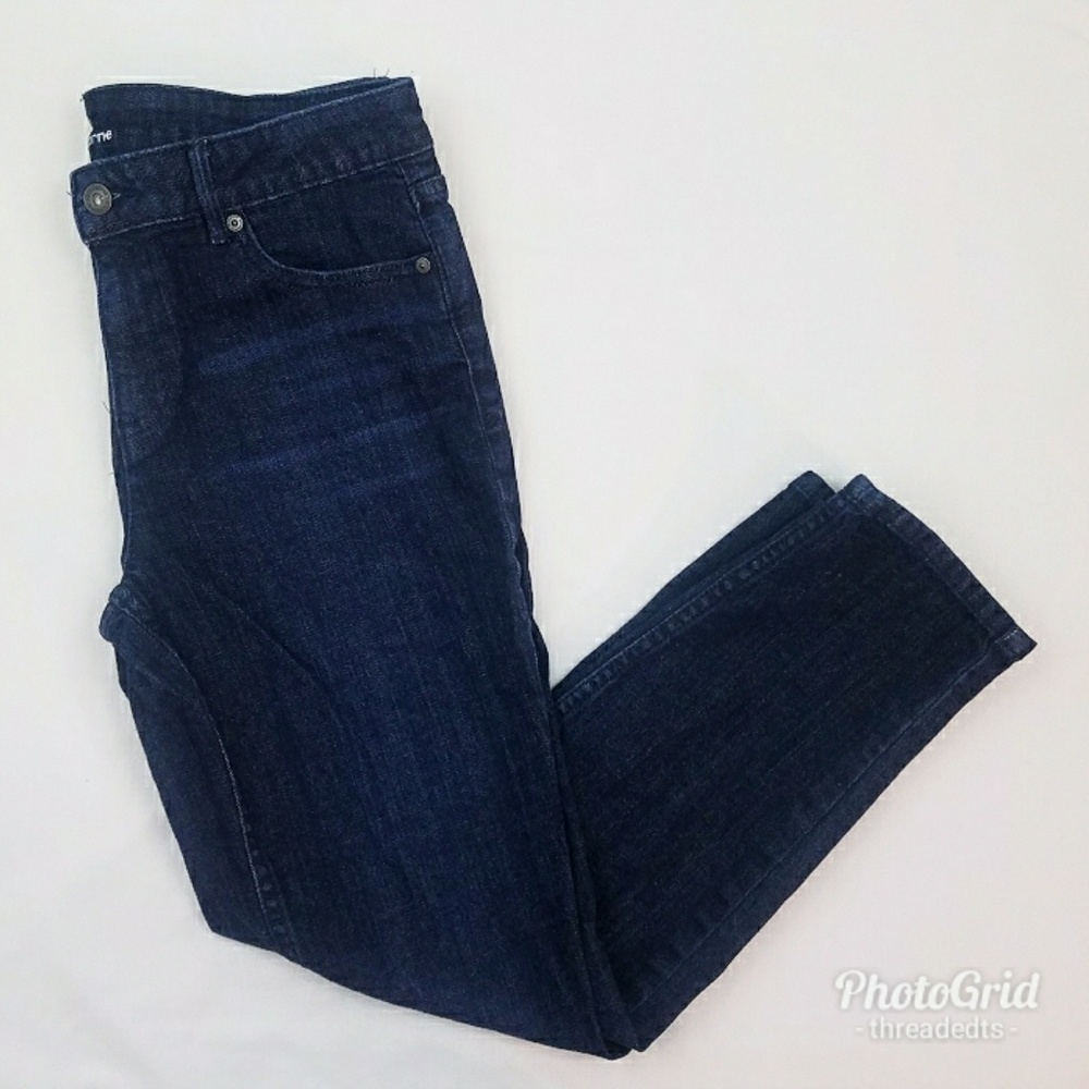 Dark Blue Classic Fit Ankle Skinny Jeans