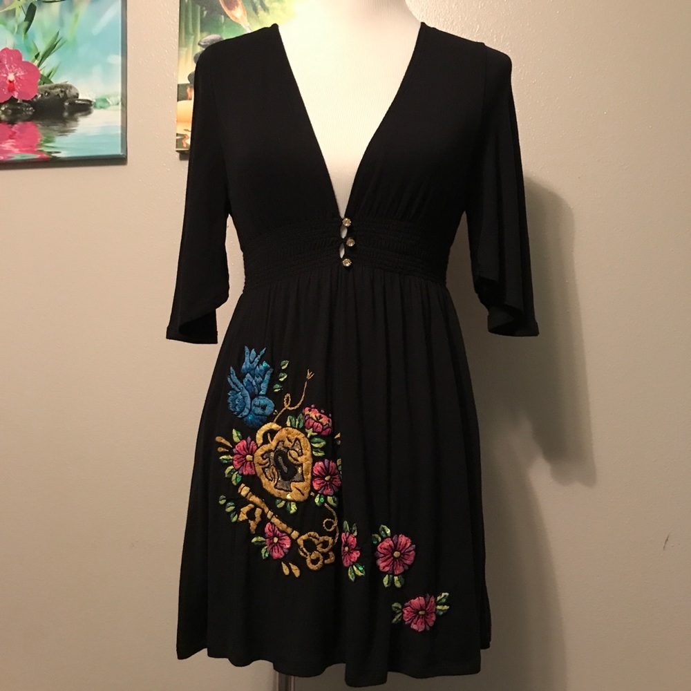 Stunning Soft Soul Revival Embroidered Blouse