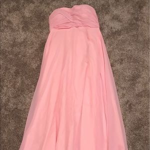 Pink formal maternity dress
