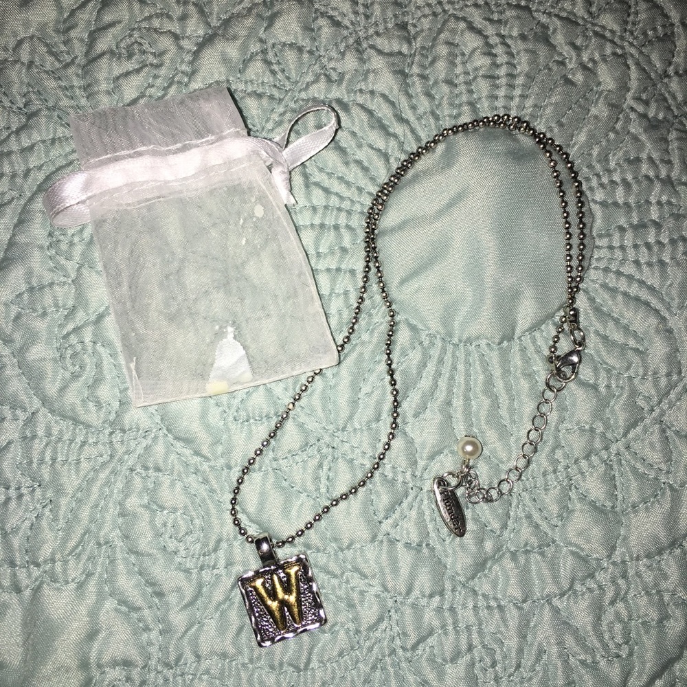 "W" monogram/initial Necklace from Plunder