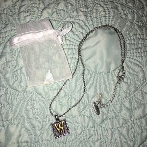 "W" monogram/initial Necklace from Plunder