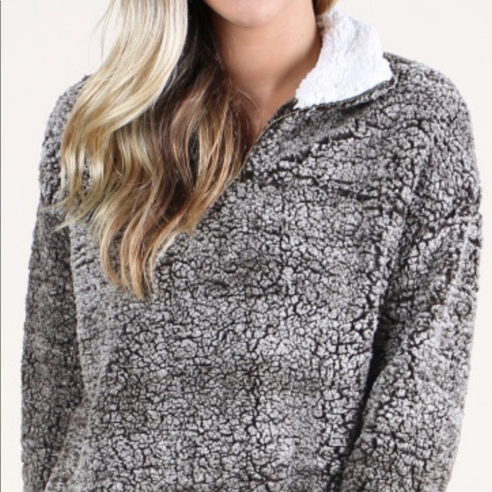 Altar’d State Kathmandu Pullover Jacket dark grey