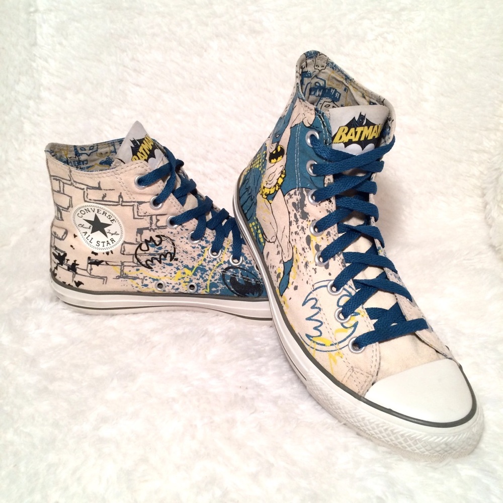 SOLD ON EBAY!!! Converse All Star BATMAN Men's 9 - Picture 1 of 6