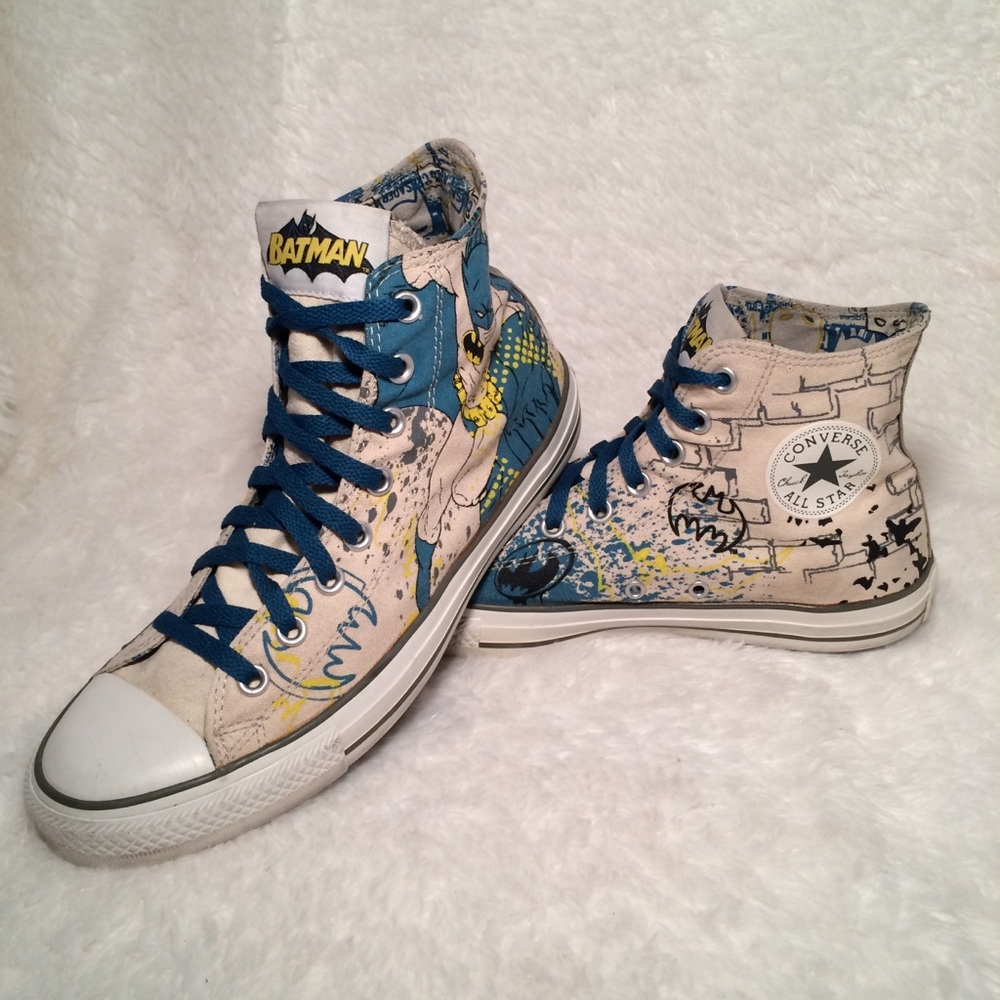 SOLD ON EBAY!!! Converse All Star BATMAN Men's 9 - Picture 2 of 6