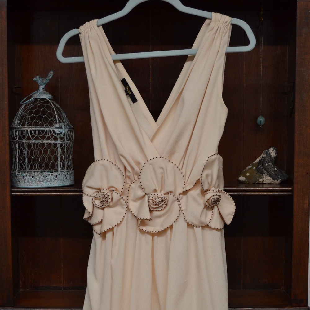 *JUST LOWERED*Short, low cut dress, with flowers
