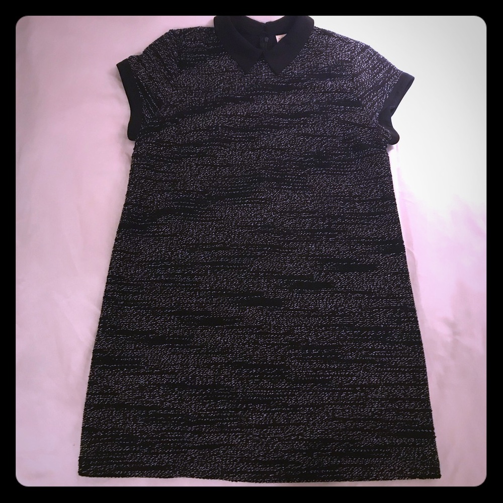 Maison Jules black and white tweed shift dress XL