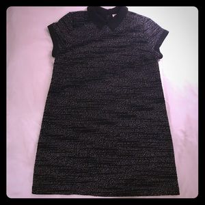Maison Jules black and white tweed shift dress XL
