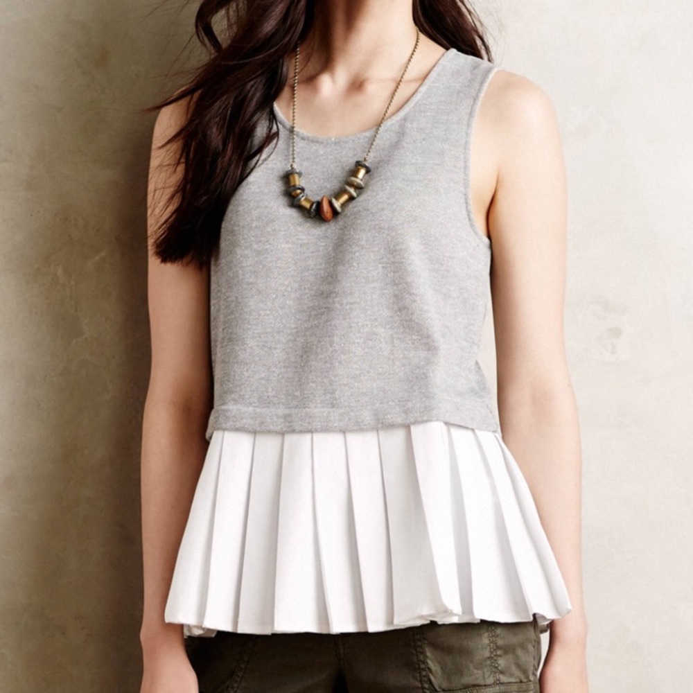 Anthropologie Teresa Peplum Top