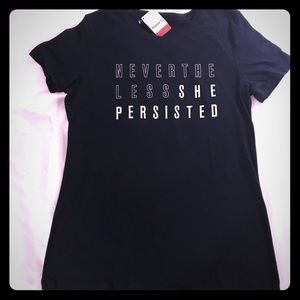 Nevertheless She Persisted Reebok Tee Navy XL