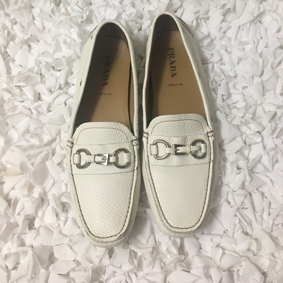 Prada Shoes - Prada Square-Toe Buckle Loafers