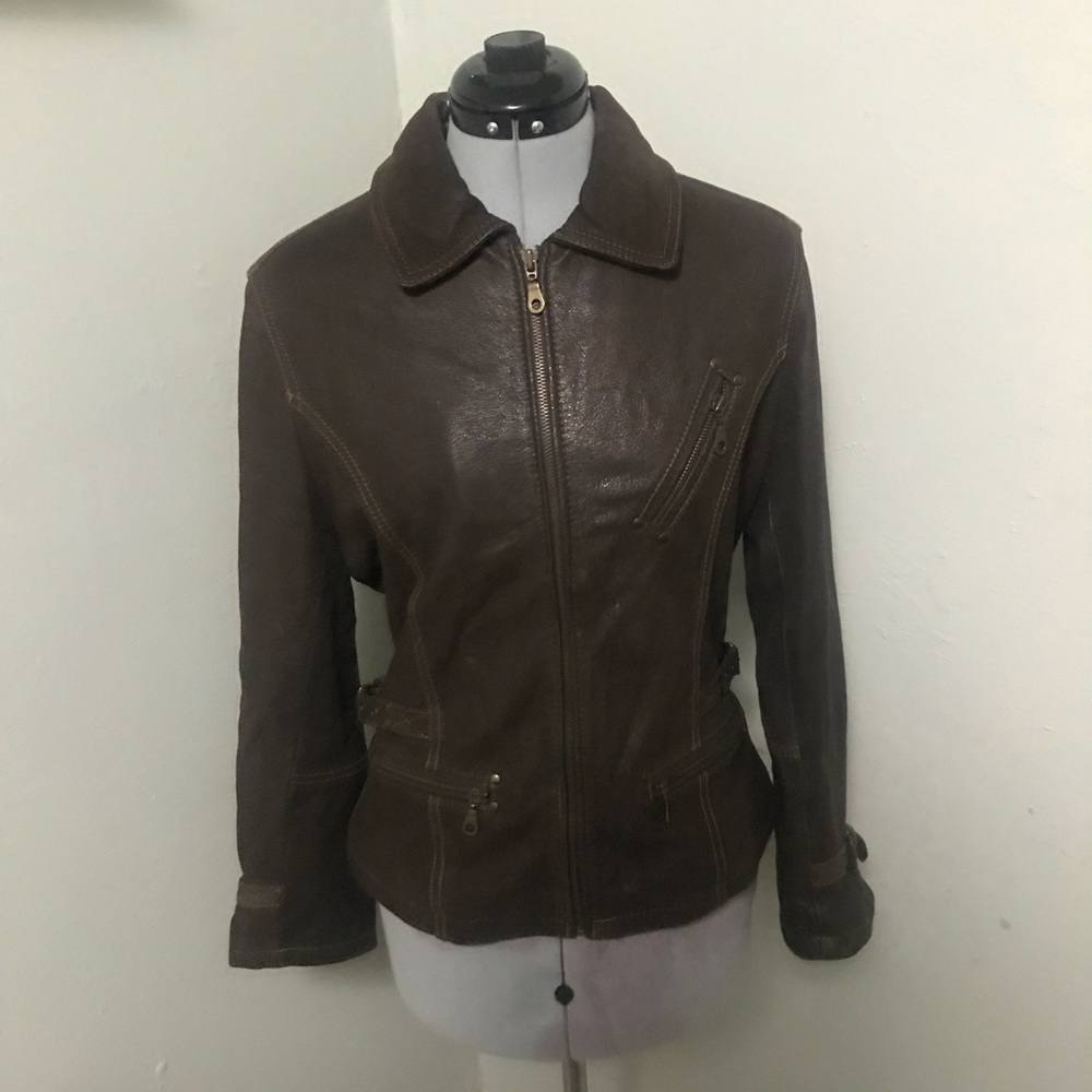 COUTRY CLUB Leather Jacket