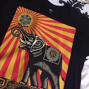 OBEY Black & Orange T-shirt