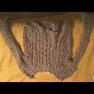Tan grey sweater free people small