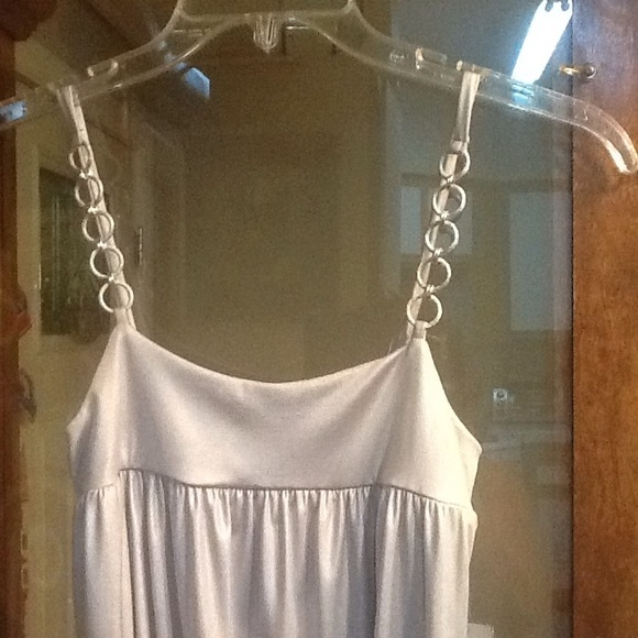 Rampage Silver spaghetti strap mini dress or top - Picture 4 of 5