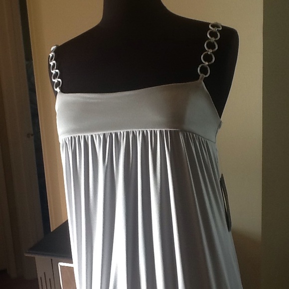 Rampage Silver spaghetti strap mini dress or top - Picture 2 of 5