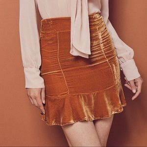 For Love & Lemons Collette Mini Skirt