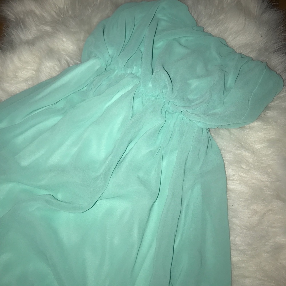 High low blue dress size small