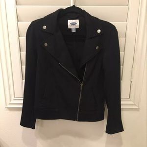 old navy black moto jacket