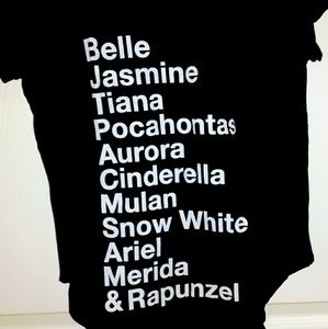 Tshirt Disney Princess Names