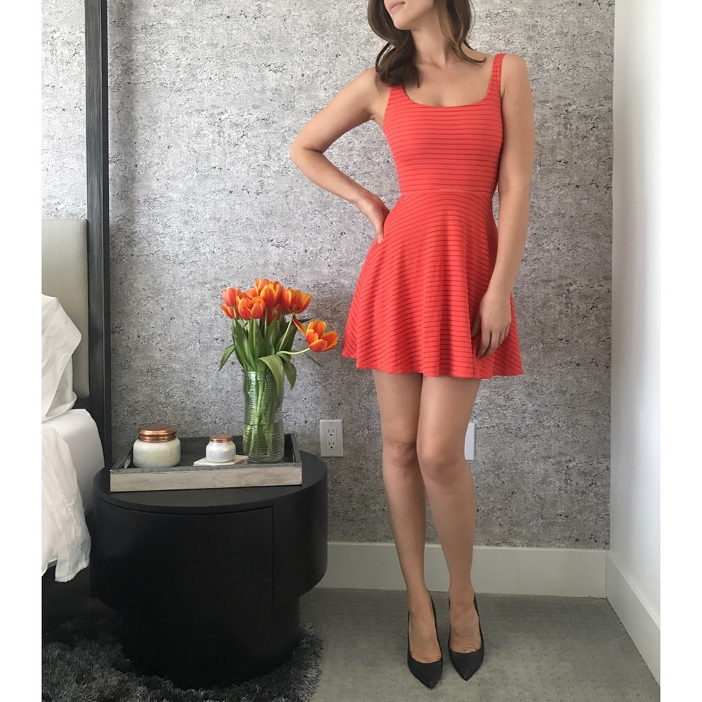 Coral dress