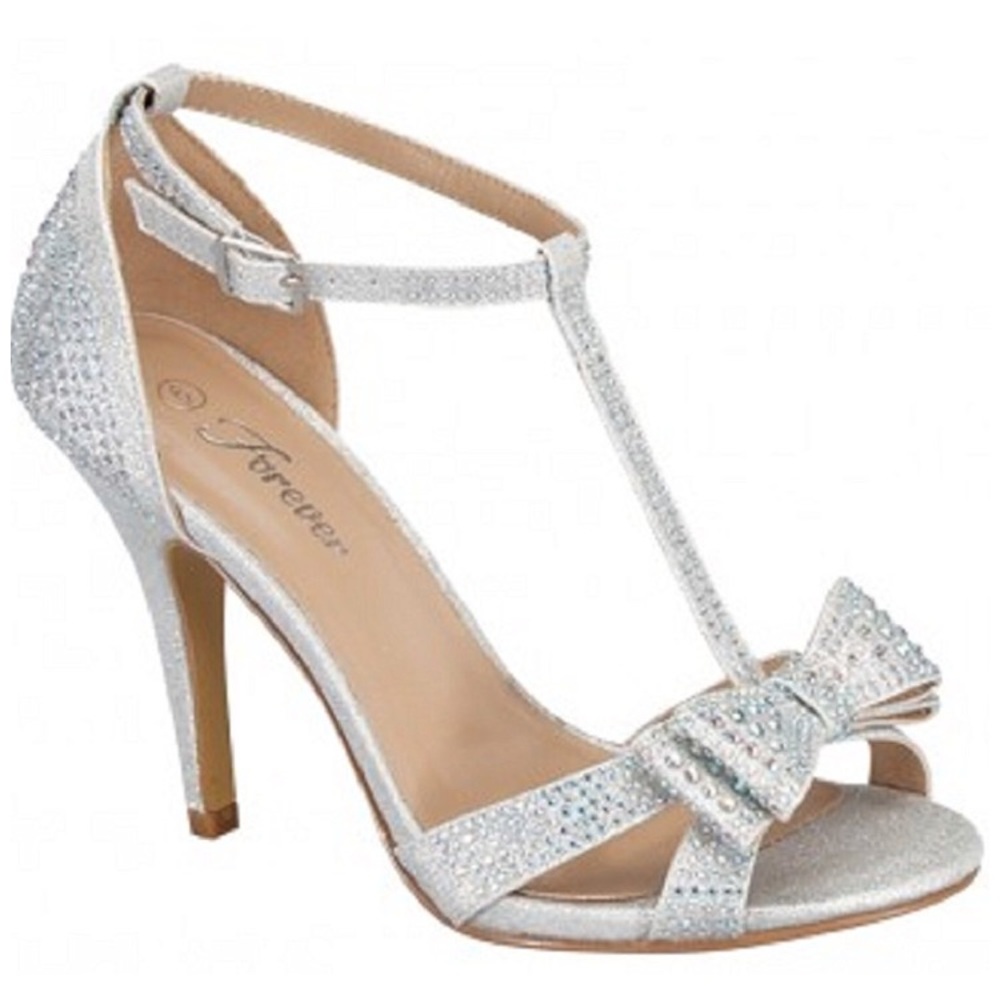 Sparkly T-Strap Heels