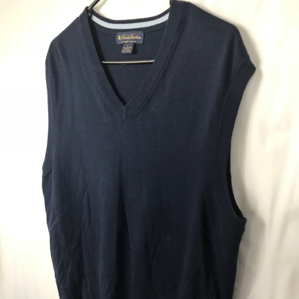Brooks Brothers Sweater Vest Large Supima Cotton