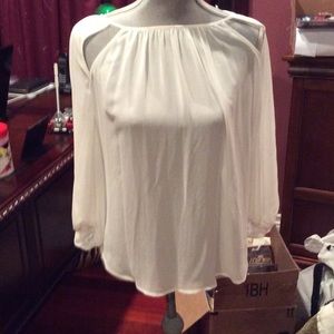 Beautiful white silk blouse NWOT