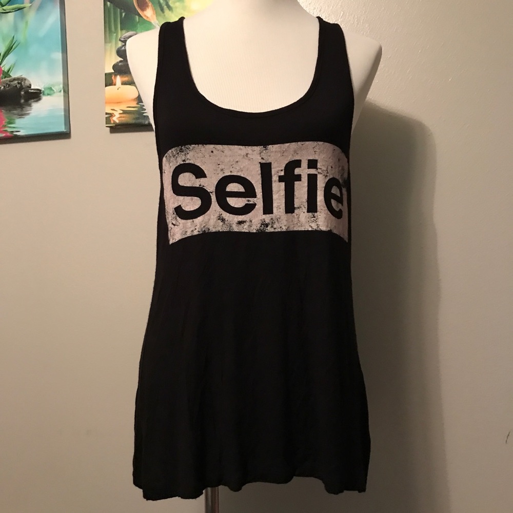 Luxuriously Soft SELFIE Racerback Top Sheer Back