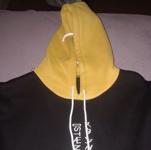 Red and yellow hoodie