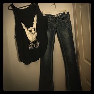 HYDRAULIC JEANS. Size 0