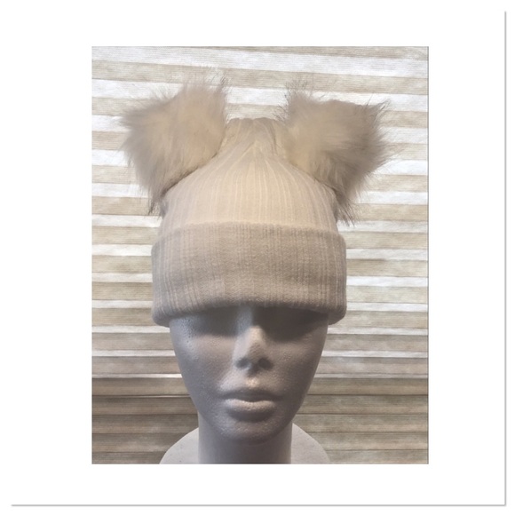 Knitted Pom Pom Beanie - Picture 2 of 3